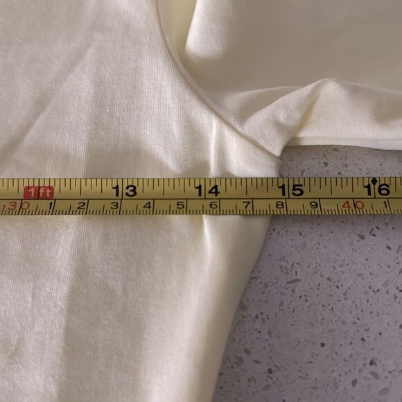 NWOT Free People High Noon Bodysuit Yellow Short Sleeves Scoop Neck S Cotton - Picture 14 of 15